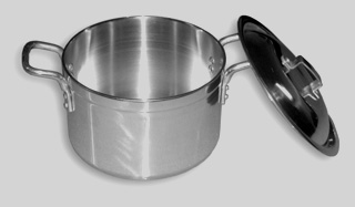 Aluminium cookware saucepot